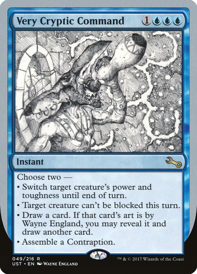 Very Cryptic Command (Black and White Art) [Unstable] | Impulse Games and Hobbies