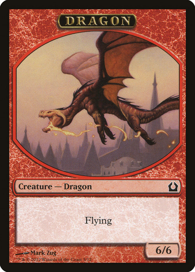 Dragon Token [Return to Ravnica Tokens] | Impulse Games and Hobbies