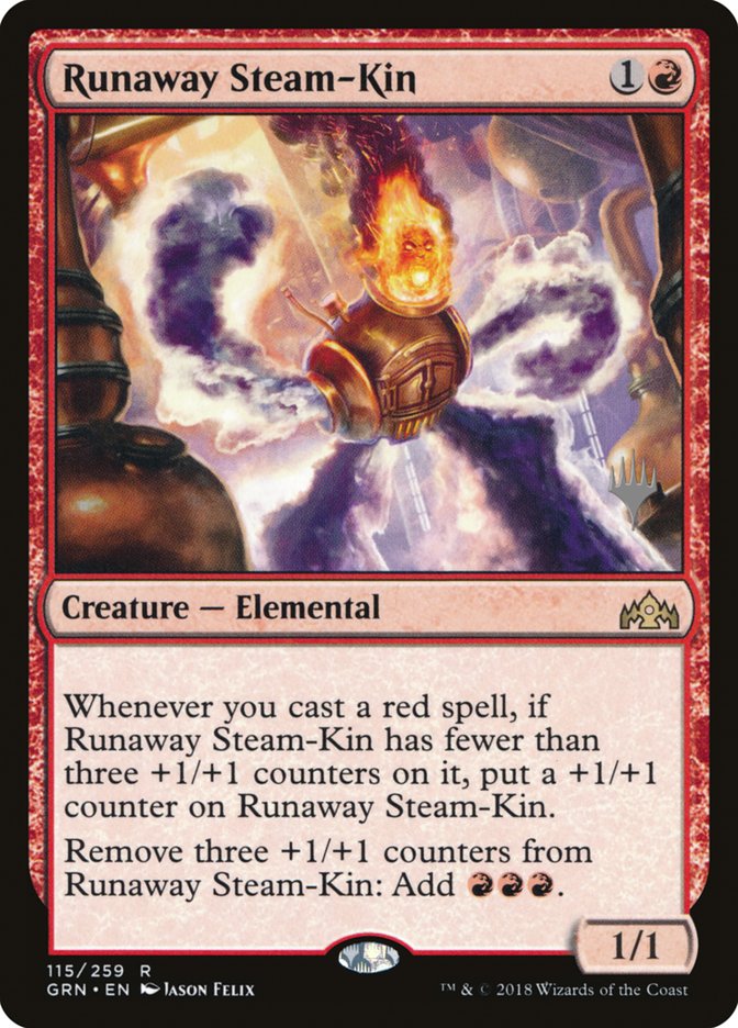 Runaway Steam-Kin (Promo Pack) [Guilds of Ravnica Promos] | Impulse Games and Hobbies