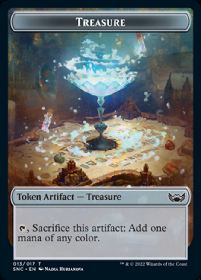 Treasure (013) // Rogue Double-sided Token [Streets of New Capenna Tokens] | Impulse Games and Hobbies