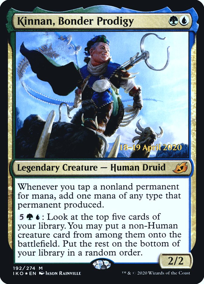 Kinnan, Bonder Prodigy  [Ikoria: Lair of Behemoths Prerelease Promos] | Impulse Games and Hobbies