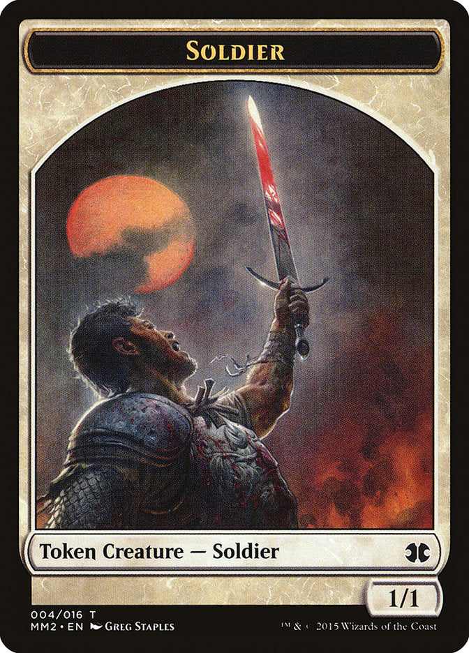 Soldier Token [Modern Masters 2015 Tokens] | Impulse Games and Hobbies