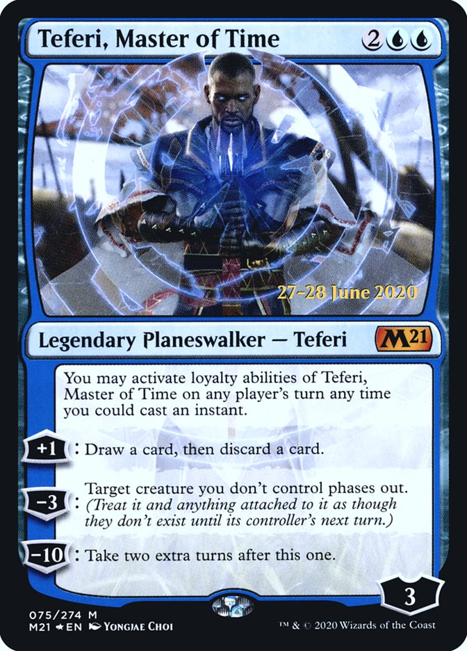 Teferi, Master of Time  [Core Set 2021 Prerelease Promos] | Impulse Games and Hobbies