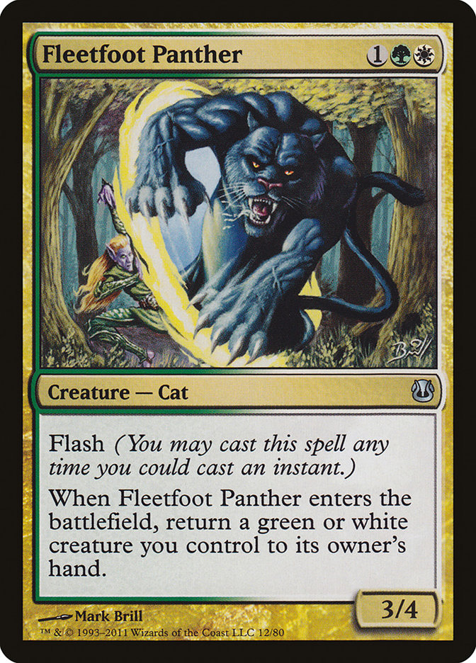 Fleetfoot Panther [Duel Decks: Ajani vs. Nicol Bolas] | Impulse Games and Hobbies