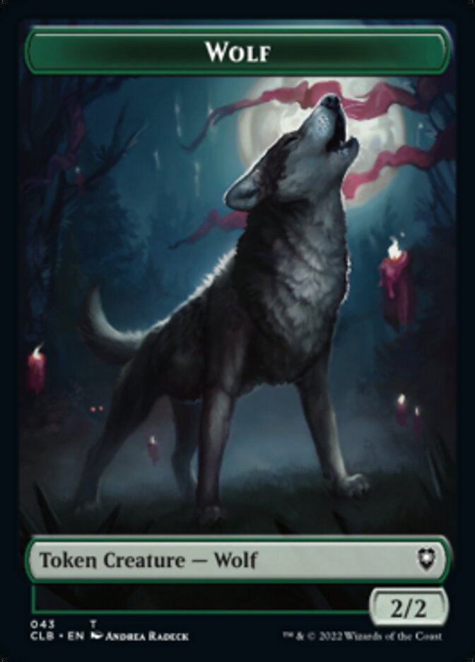 Wolf // Insect Double-sided Token [Commander Legends: Battle for Baldur's Gate Tokens] | Impulse Games and Hobbies