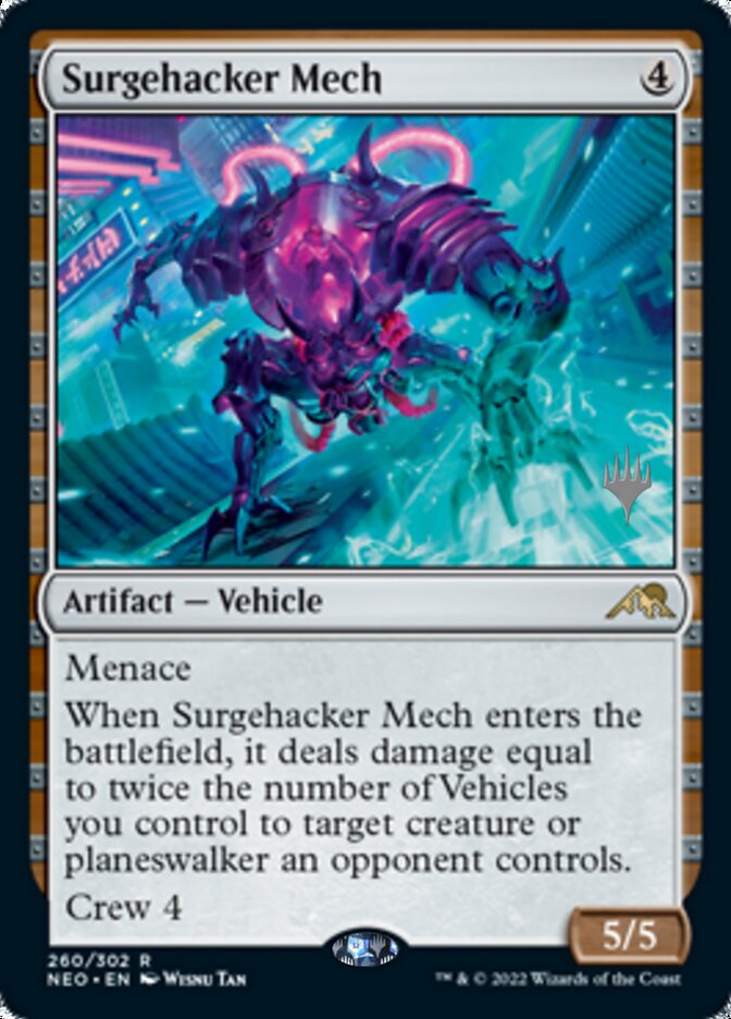 Surgehacker Mech (Promo Pack) [Kamigawa: Neon Dynasty Promos] | Impulse Games and Hobbies