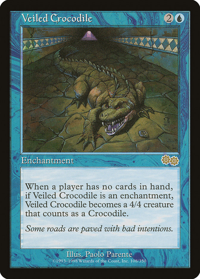 Veiled Crocodile [Urza's Saga] | Impulse Games and Hobbies