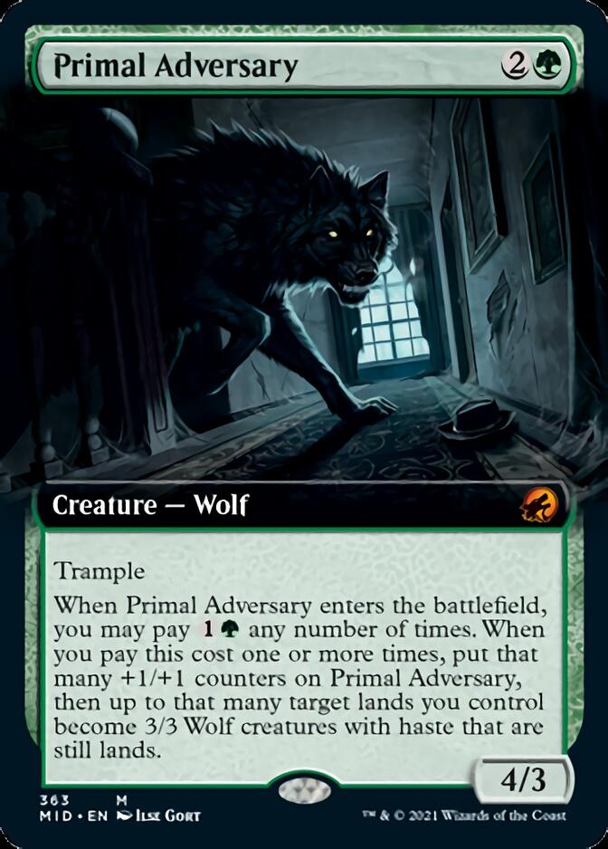 Primal Adversary (Extended) [Innistrad: Midnight Hunt] | Impulse Games and Hobbies