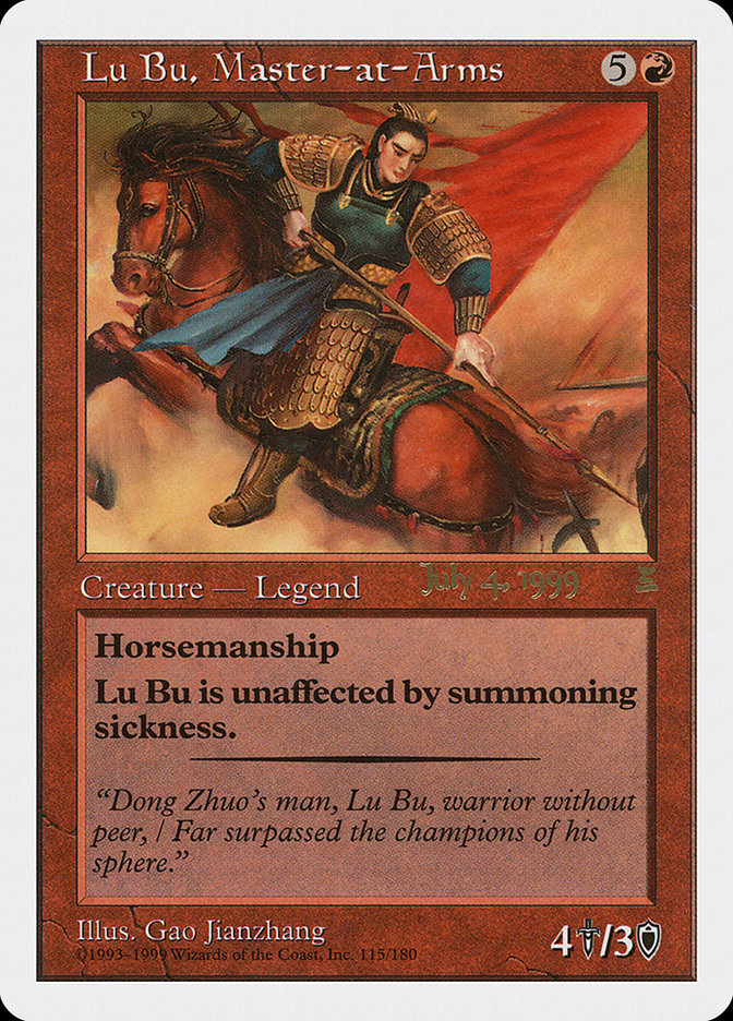 Lu Bu, Master-at-Arms (July 4, 1999) [Portal Three Kingdoms Promos] | Impulse Games and Hobbies