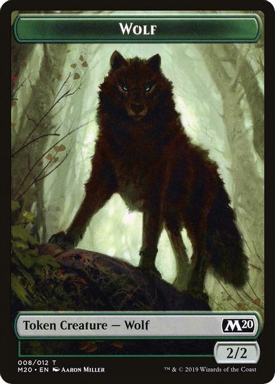 Wolf Double-sided Token [Challenger Decks 2020 Tokens] | Impulse Games and Hobbies