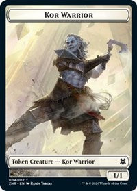 Kor Warrior // Plant Double-sided Token [Zendikar Rising Tokens] | Impulse Games and Hobbies