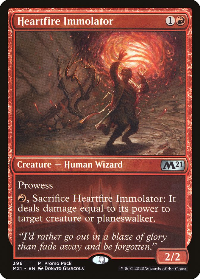 Heartfire Immolator (Promo Pack) [Core Set 2021 Promos] | Impulse Games and Hobbies