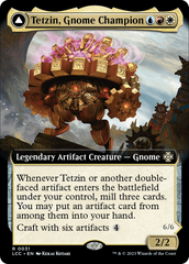 Tetzin, Gnome Champion // The Golden-Gear Colossus (Extended Art) [The Lost Caverns of Ixalan Commander] | Impulse Games and Hobbies