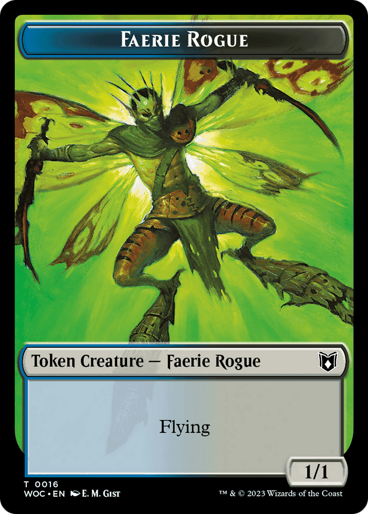 Faerie Rogue // Copy (0016) Double-Sided Token [Wilds of Eldraine Commander Tokens] | Impulse Games and Hobbies