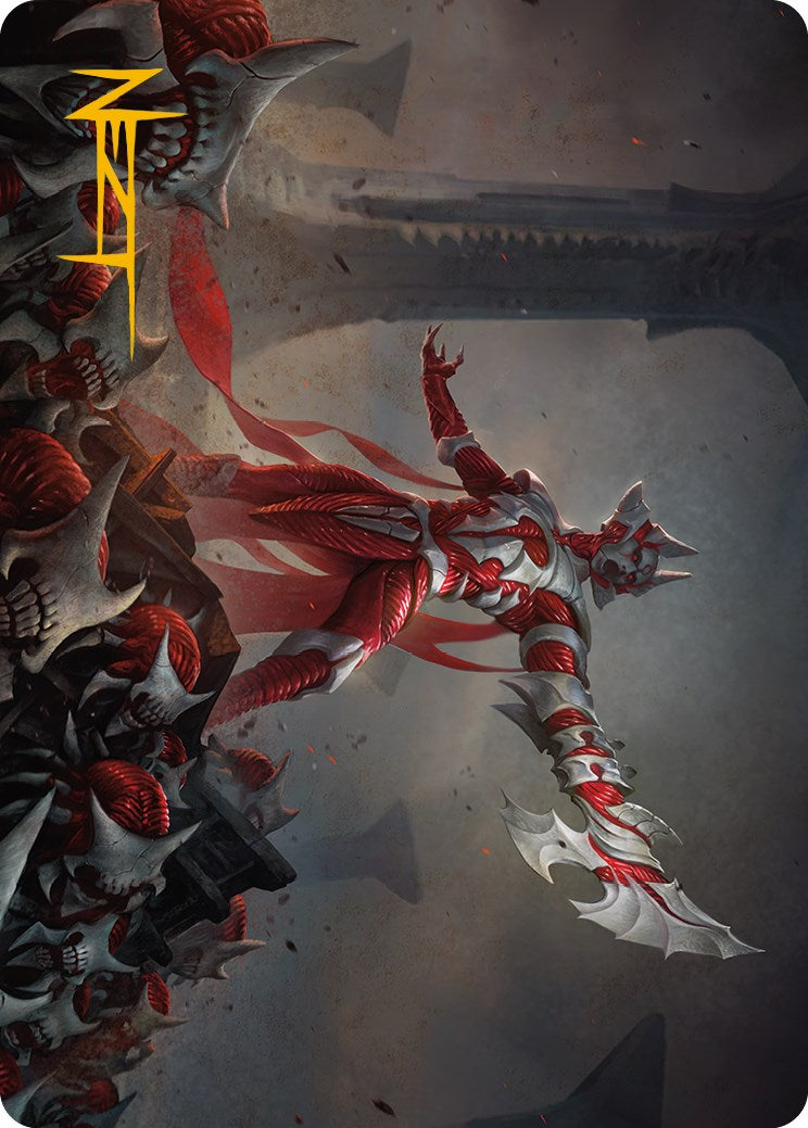 Mite Overseer Art Card (Gold-Stamped Signature) [Phyrexia: All Will Be One Art Series] | Impulse Games and Hobbies