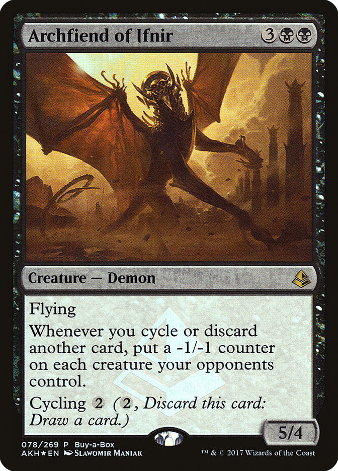 Archfiend of Ifnir (Buy-A-Box) [Amonkhet Promos] | Impulse Games and Hobbies