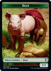 Boar // Spirit Double-sided Token [Kaldheim Commander Tokens] | Impulse Games and Hobbies