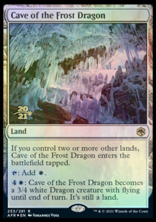 Cave of the Frost Dragon [Dungeons & Dragons: Adventures in the Forgotten Realms Prerelease Promos] | Impulse Games and Hobbies