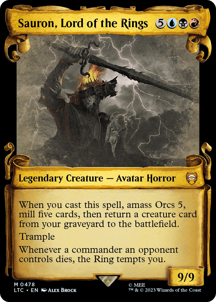 Sauron, Lord of the Rings [The Lord of the Rings: Tales of Middle-Earth Commander Showcase Scrolls] | Impulse Games and Hobbies