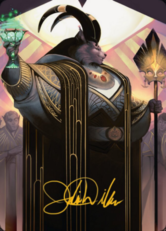 Jetmir, Nexus of Revels 2 Art Card (Gold-Stamped Signature) [Streets of New Capenna Art Series] | Impulse Games and Hobbies