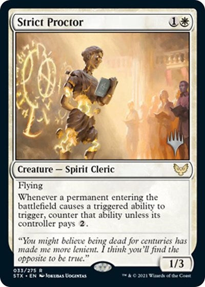 Strict Proctor (Promo Pack) [Strixhaven: School of Mages Promos] | Impulse Games and Hobbies