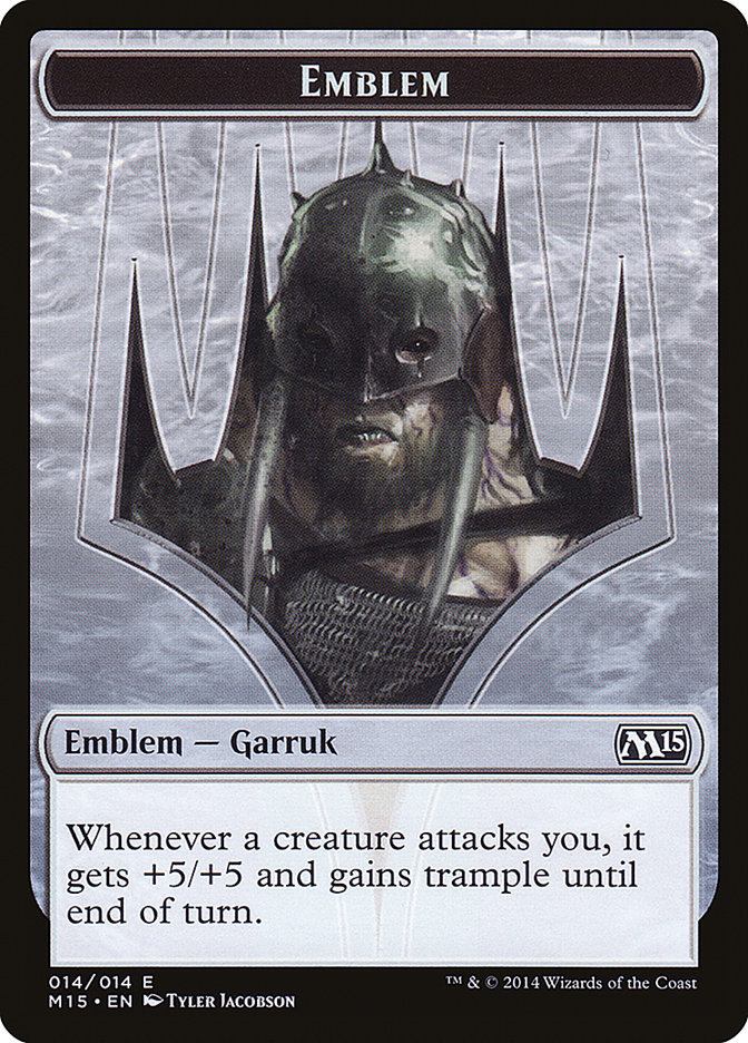 Garruk, Apex Predator Emblem [Magic 2015 Tokens] | Impulse Games and Hobbies