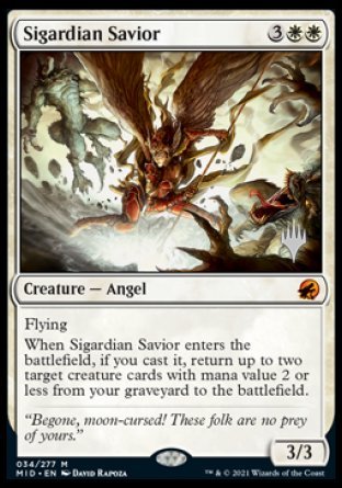 Sigardian Savior (Promo Pack) [Innistrad: Midnight Hunt Promos] | Impulse Games and Hobbies