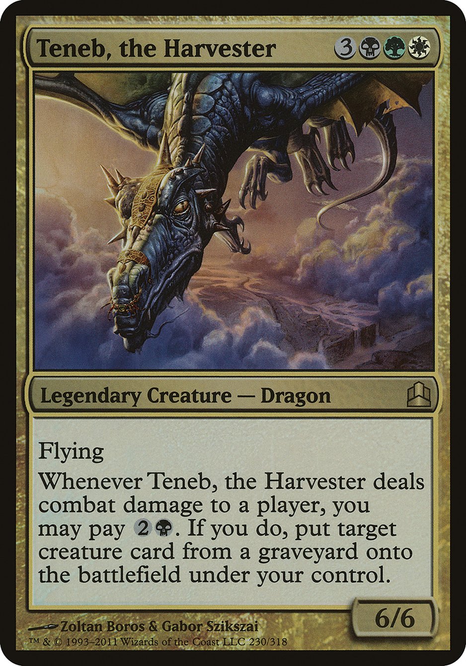 Teneb, the Harvester (Oversized) [Commander 2011 Oversized] | Impulse Games and Hobbies