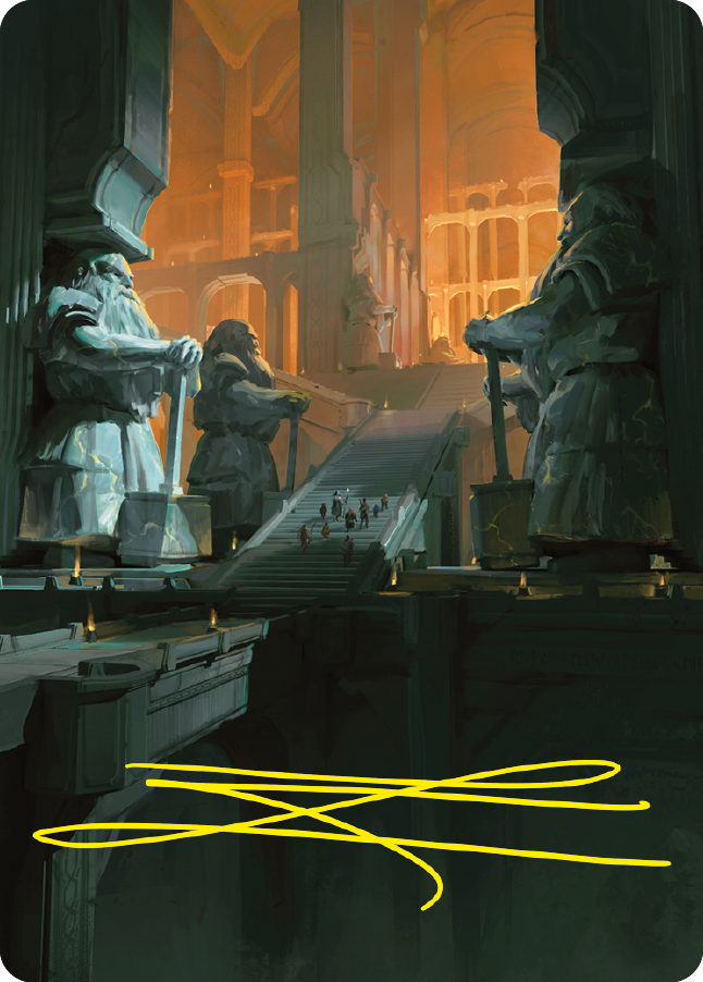 Mines of Moria Art Card (Gold-Stamped Signature) [The Lord of the Rings: Tales of Middle-earth Art Series] | Impulse Games and Hobbies