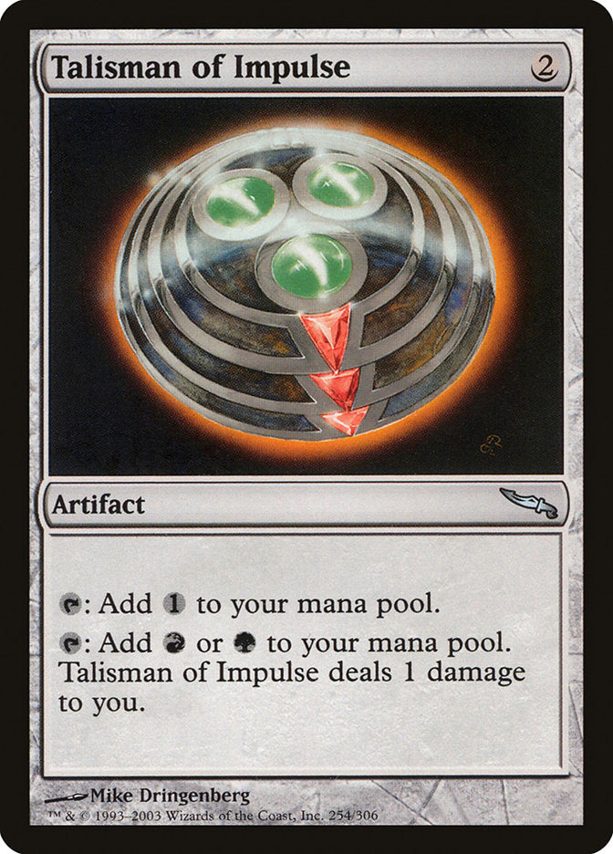 Talisman of Impulse [Mirrodin] | Impulse Games and Hobbies