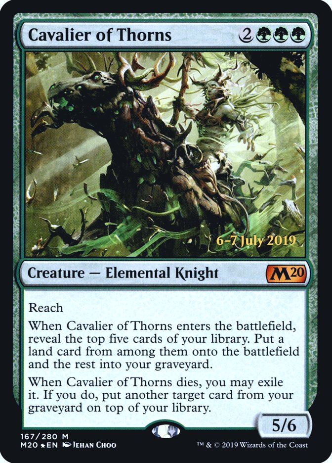 Cavalier of Thorns  [Core Set 2020 Prerelease Promos] | Impulse Games and Hobbies