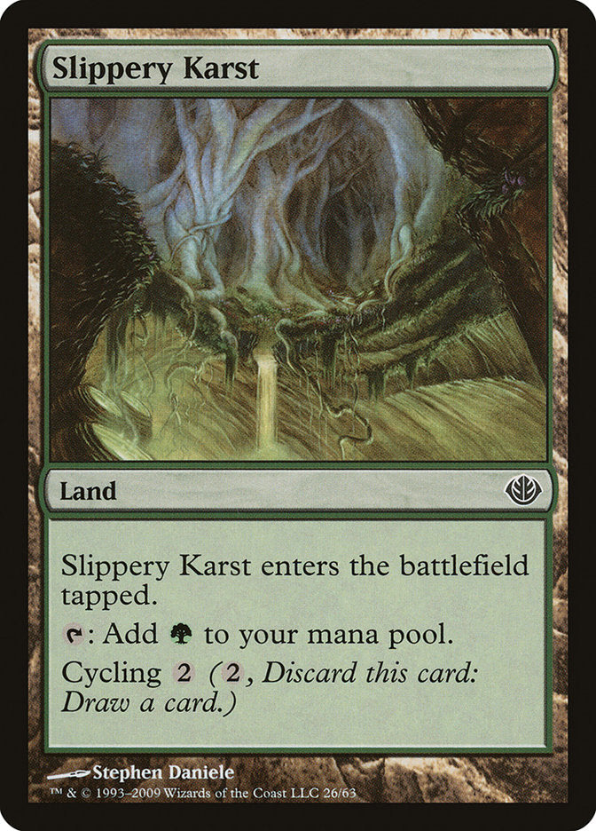 Slippery Karst [Duel Decks: Garruk vs. Liliana] | Impulse Games and Hobbies