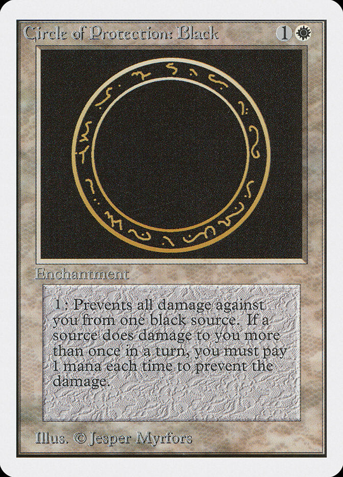 Circle of Protection: Black [Unlimited Edition] | Impulse Games and Hobbies