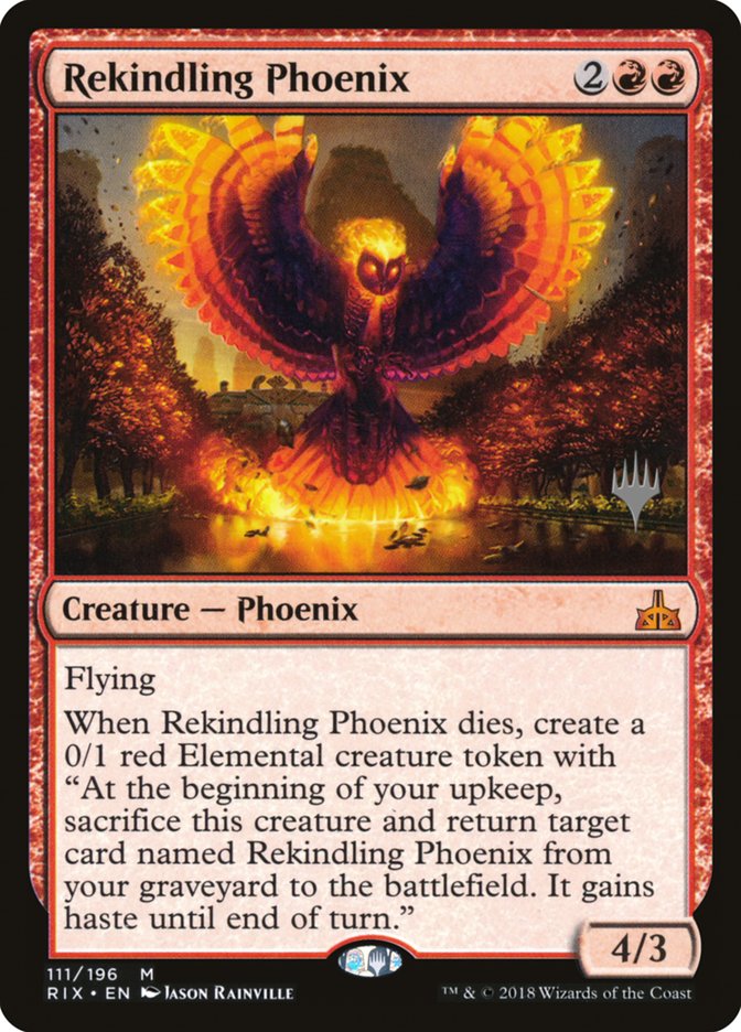 Rekindling Phoenix (Promo Pack) [Rivals of Ixalan Promos] | Impulse Games and Hobbies