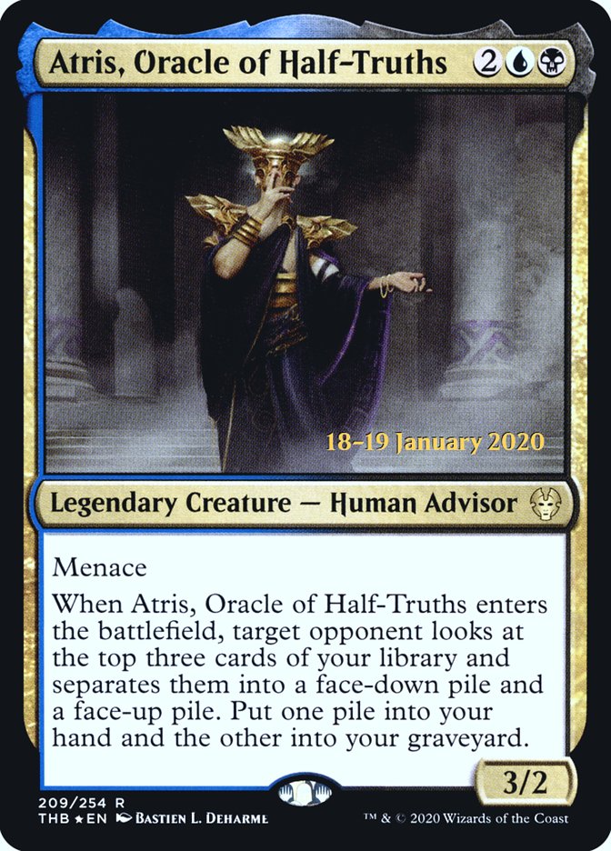 Atris, Oracle of Half-Truths [Theros Beyond Death Prerelease Promos] | Impulse Games and Hobbies