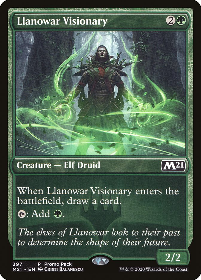 Llanowar Visionary (Promo Pack) [Core Set 2021 Promos] | Impulse Games and Hobbies