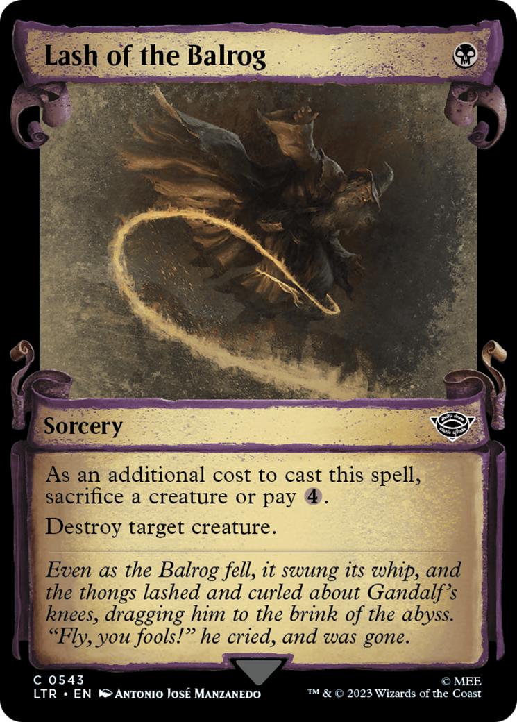 Lash of the Balrog [The Lord of the Rings: Tales of Middle-Earth Showcase Scrolls] | Impulse Games and Hobbies