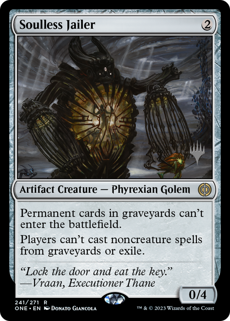 Soulless Jailer (Promo Pack) [Phyrexia: All Will Be One Promos] | Impulse Games and Hobbies