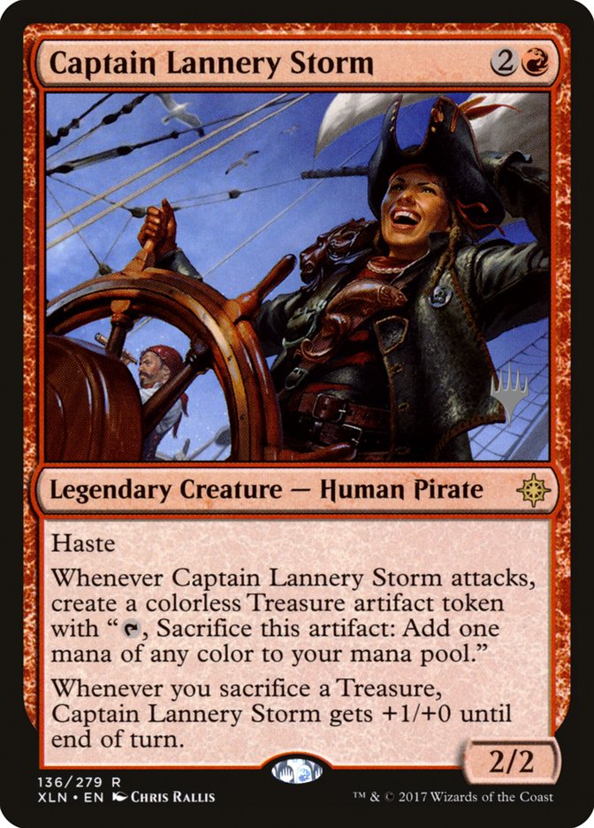 Captain Lannery Storm (Promo Pack) [Ixalan Promos] | Impulse Games and Hobbies