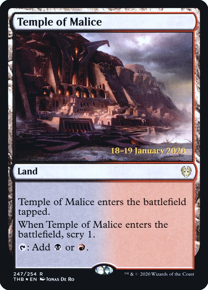 Temple of Malice [Theros Beyond Death Prerelease Promos] | Impulse Games and Hobbies