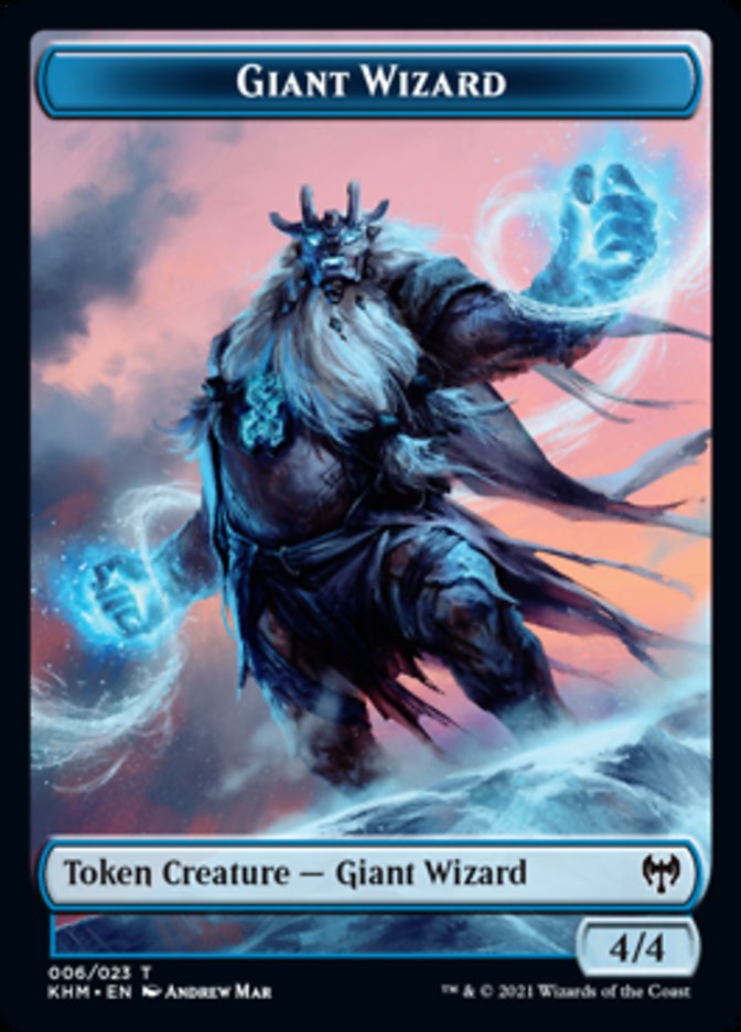 Giant Wizard Token [Kaldheim Tokens] | Impulse Games and Hobbies