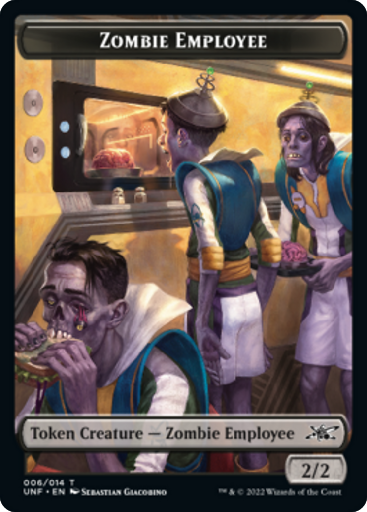Zombie Employee // Food (010) Double-sided Token [Unfinity Tokens] | Impulse Games and Hobbies