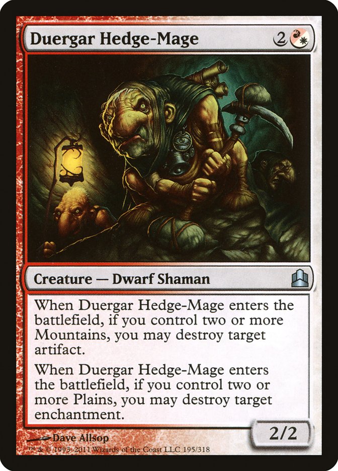 Duergar Hedge-Mage [Commander 2011] | Impulse Games and Hobbies