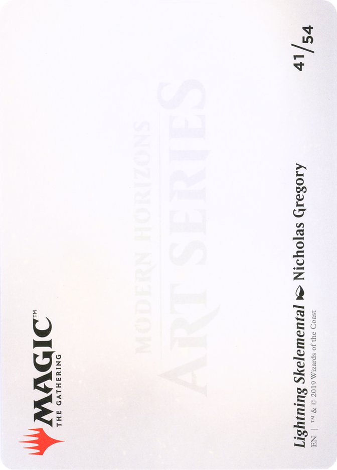 Lightning Skelemental // Lightning Skelemental [Modern Horizons Art Series] | Impulse Games and Hobbies