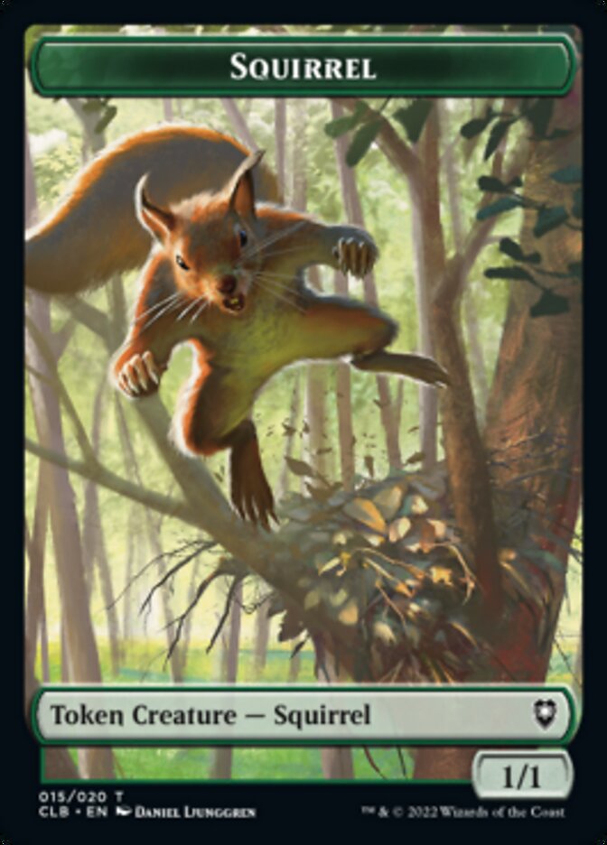 Treasure // Squirrel Double-sided Token [Commander Legends: Battle for Baldur's Gate Tokens] | Impulse Games and Hobbies