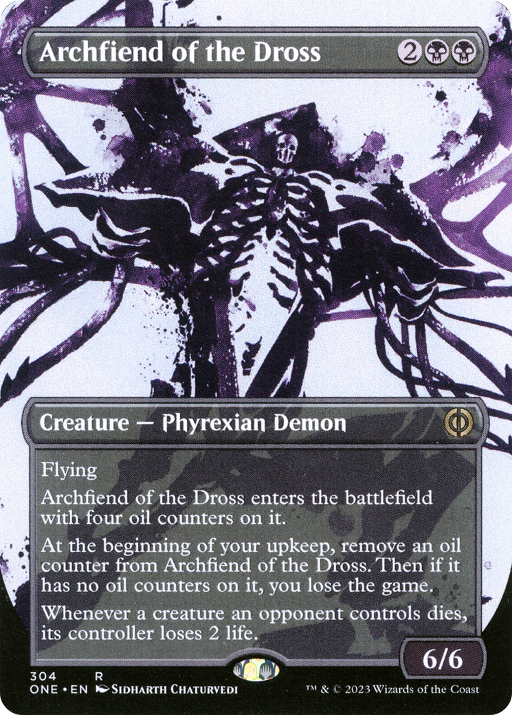 Archfiend of the Dross (Borderless Ichor) [Phyrexia: All Will Be One] | Impulse Games and Hobbies