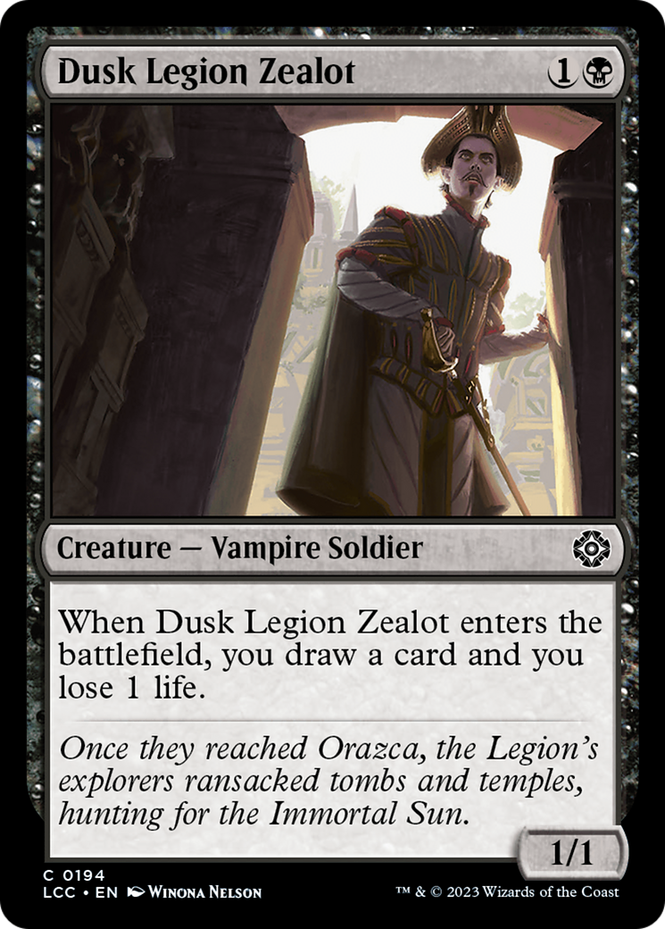 Dusk Legion Zealot [The Lost Caverns of Ixalan Commander] | Impulse Games and Hobbies