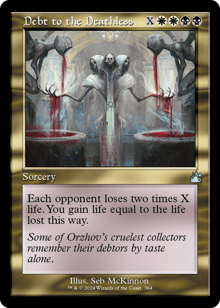 Debt to the Deathless (Retro Frame) [Ravnica Remastered] | Impulse Games and Hobbies