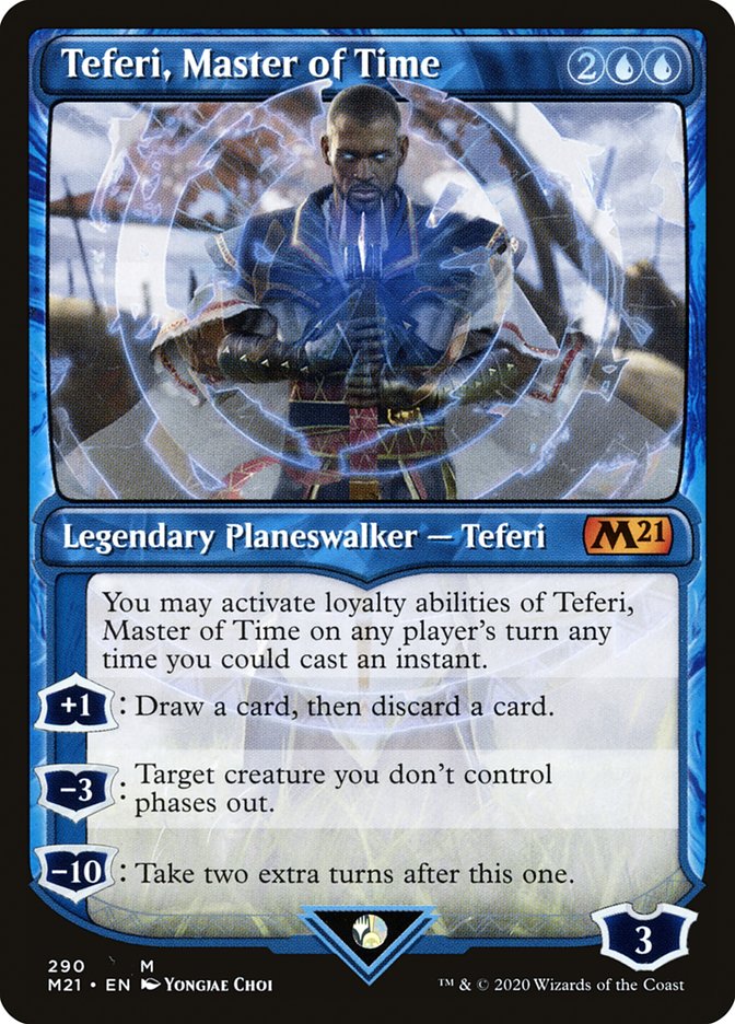 Teferi, Master of Time (Showcase) (290) [Core Set 2021] | Impulse Games and Hobbies