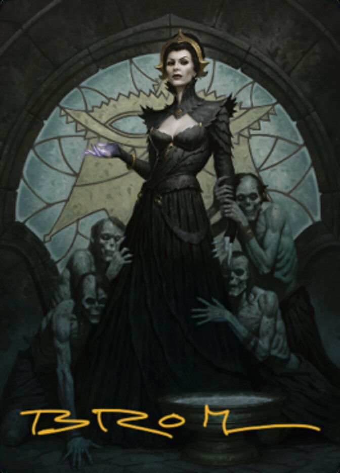 Liliana of the Veil Art Card (Gold-Stamped Signature) [Dominaria United Art Series] | Impulse Games and Hobbies